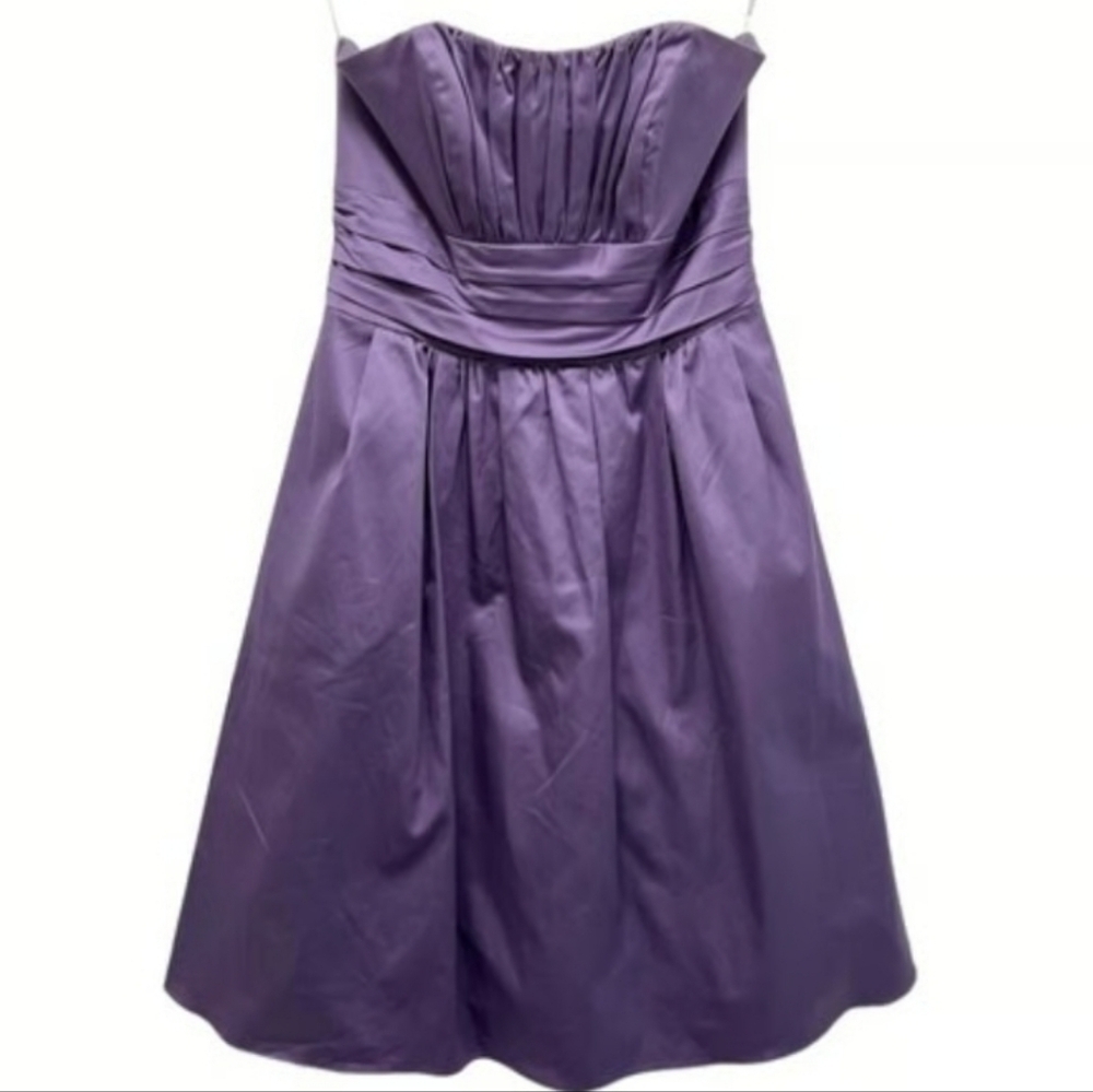 Davids Bridal Lapis Purple Fit & Flare Dress Size 8